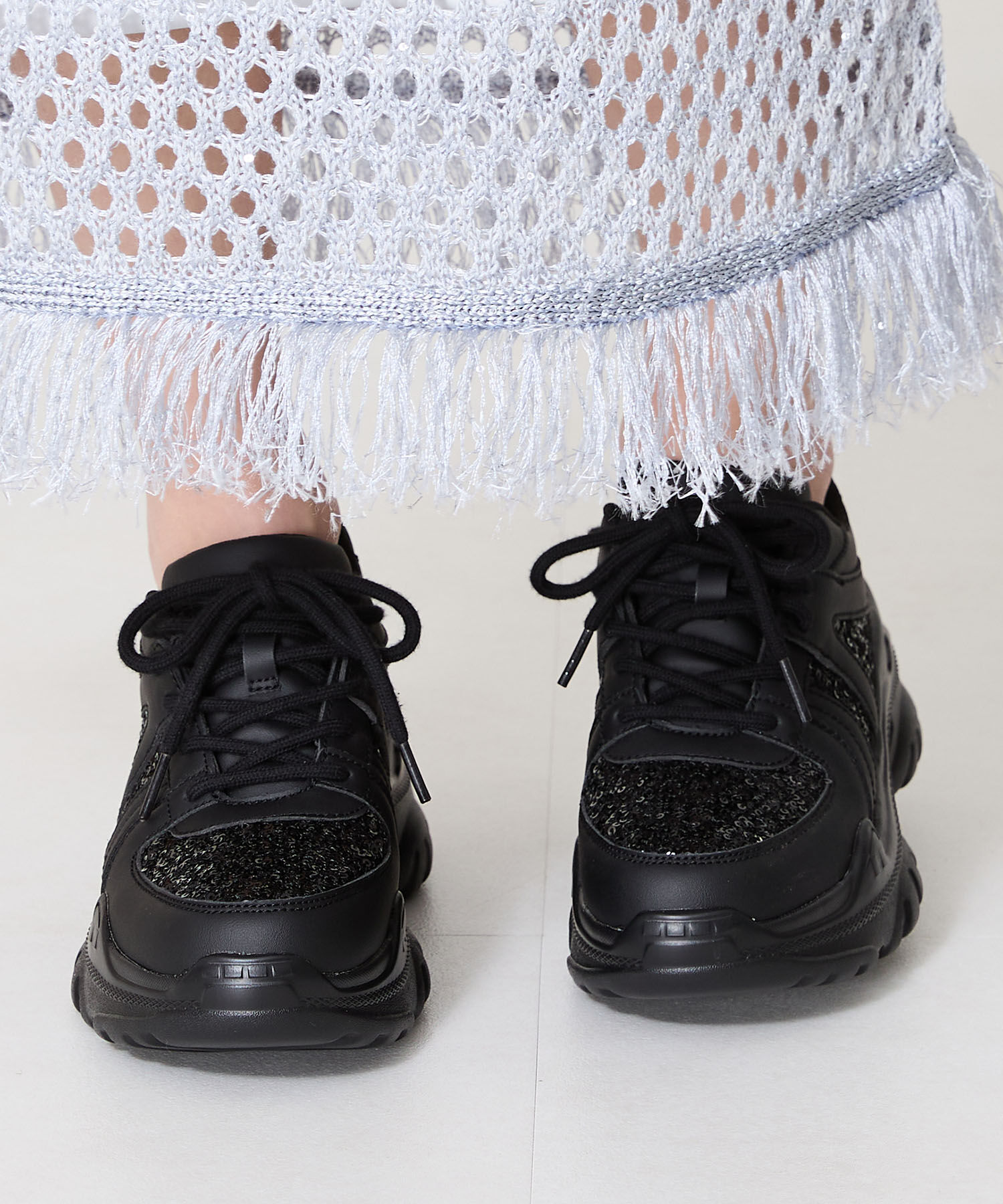 ORiental TRaffic「スパンコール 厚底 スニーカー /OT3752 クッション」|スニーカー|