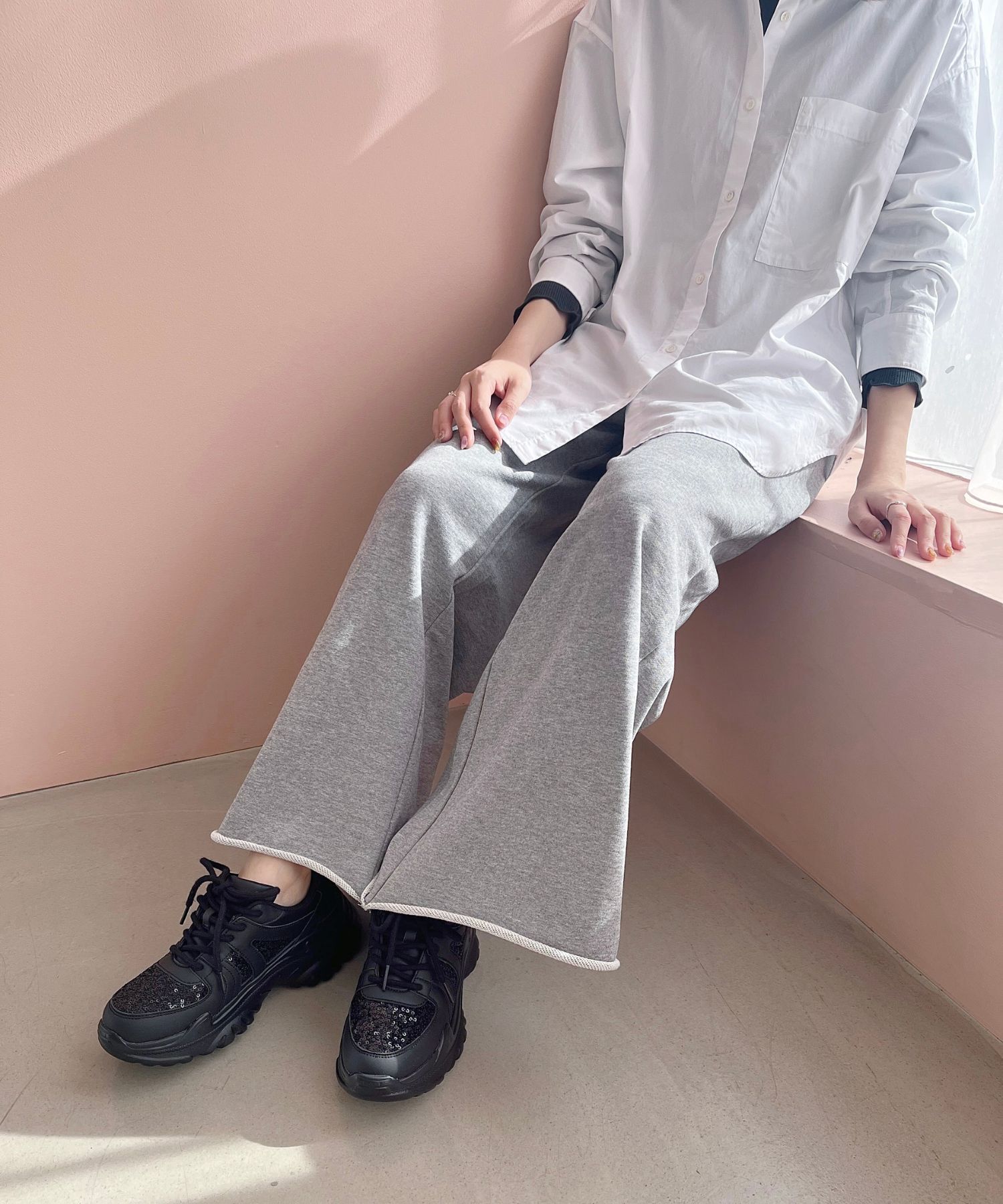 ORiental TRaffic「スパンコール 厚底 スニーカー /OT3752 クッション」|スニーカー|