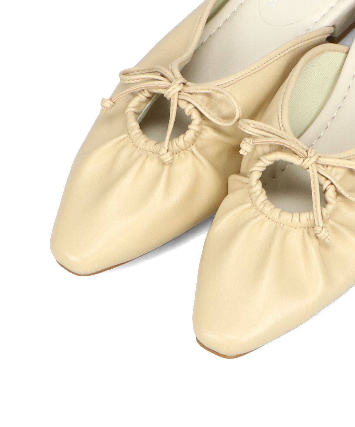 WA Oriental TRaffic「●2025春夏新作●スクエアトゥギャザーリボンミュール/52107」|パンプス|