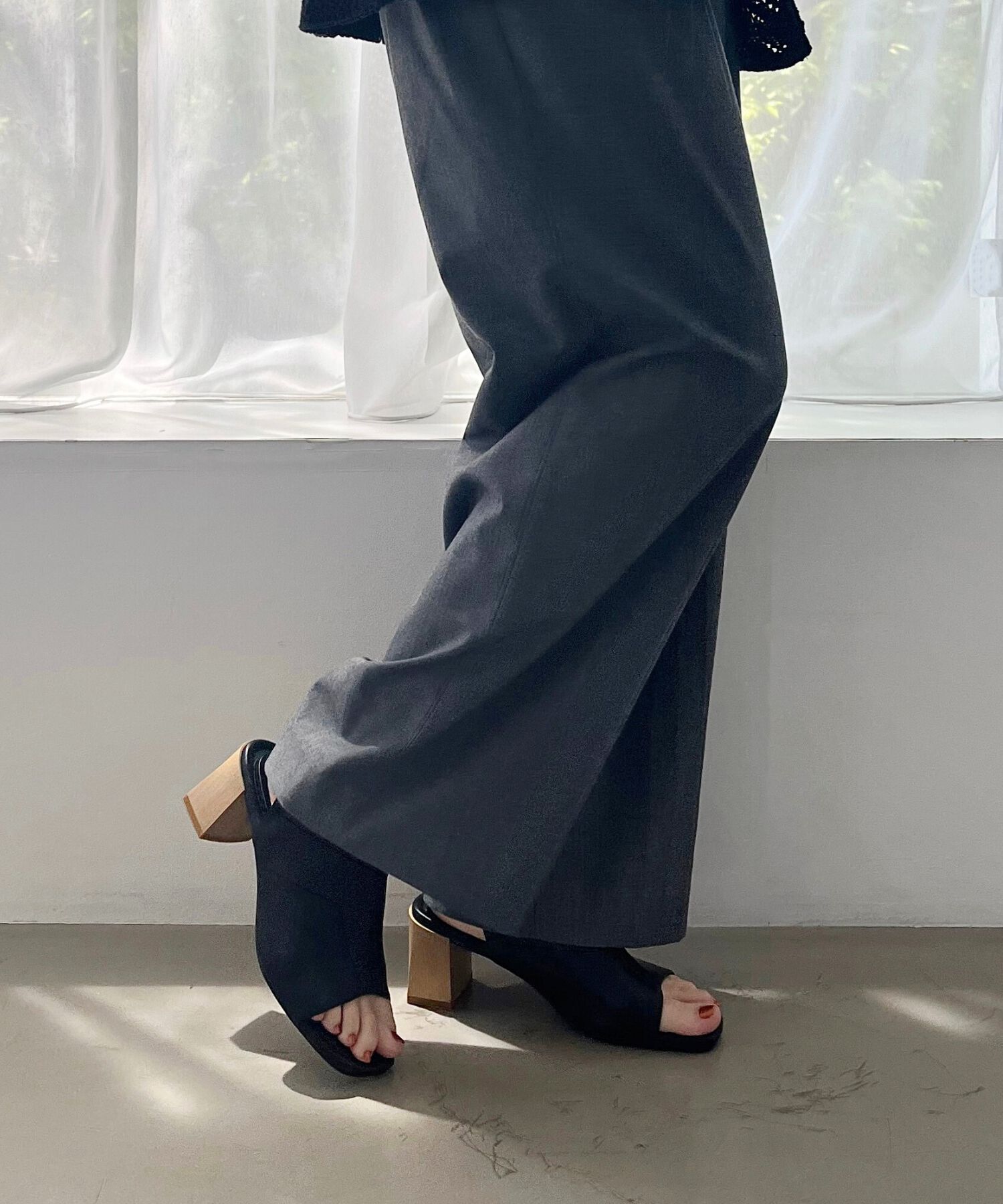 ORiental TRaffic「●2025春夏新作●甲深ソフトレザーサンダル/51205 サンダル トレンド 人気 売れてる クッション」|サンダル|