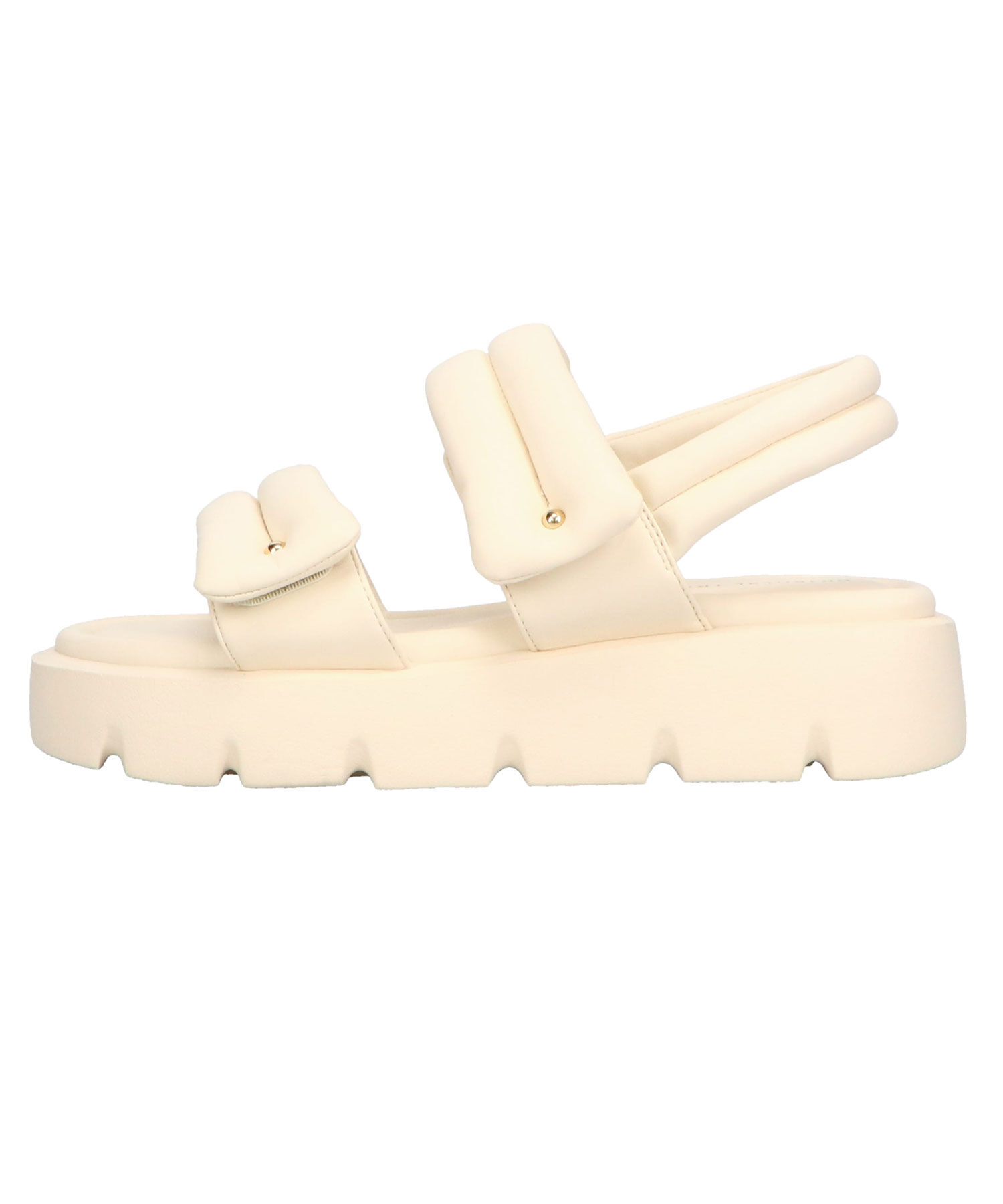 ORiental TRaffic「●2025春夏新作●パデットダブルベルト厚底サンダル/51202 サンダル 人気 トレンド 売れてる」|サンダル|