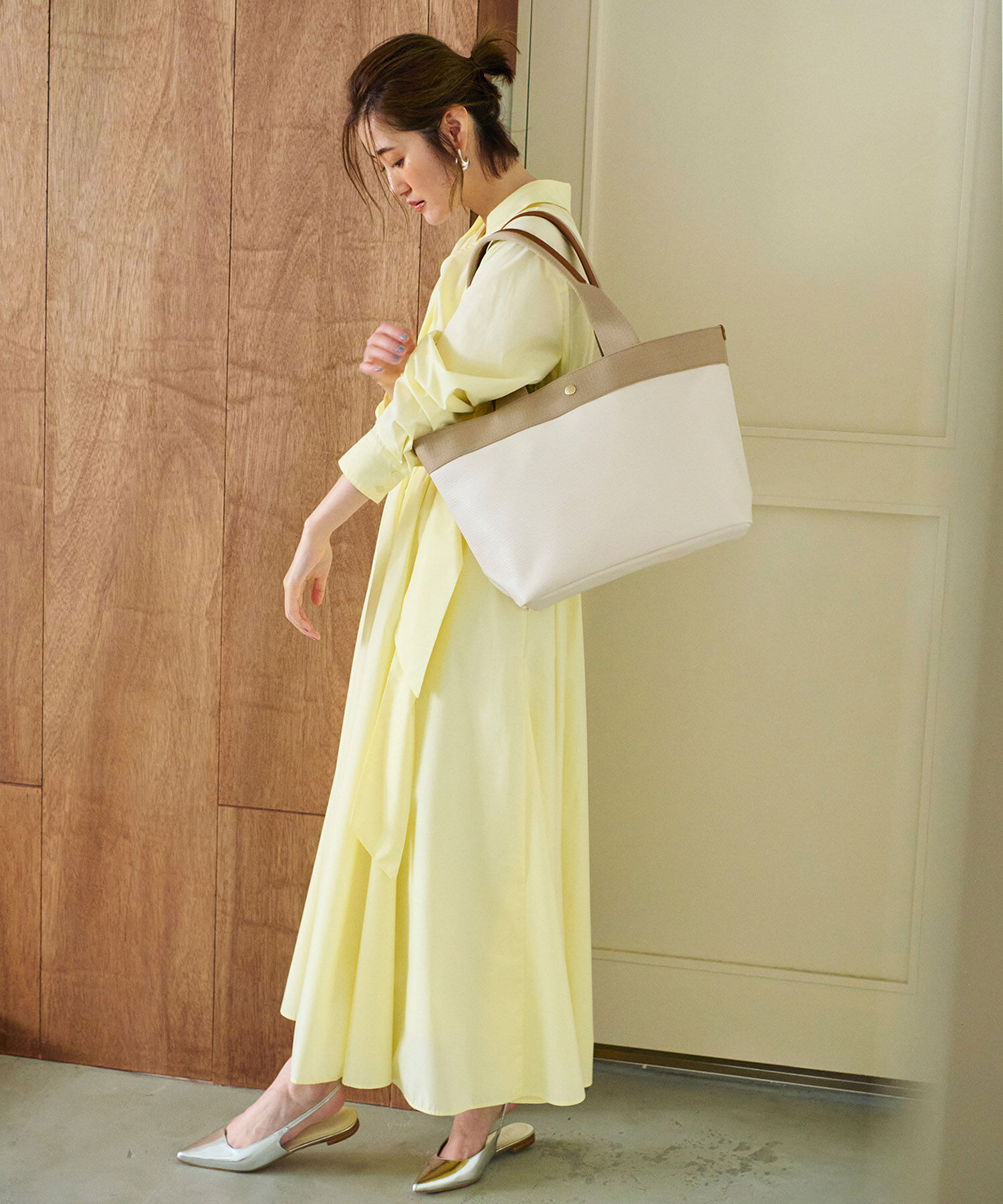 TOPKAPI BREATH「【Breath TOPKAPI】RIPPLE リプル ロング ハンドル A４ トートバッグ L」|トートバッグ|