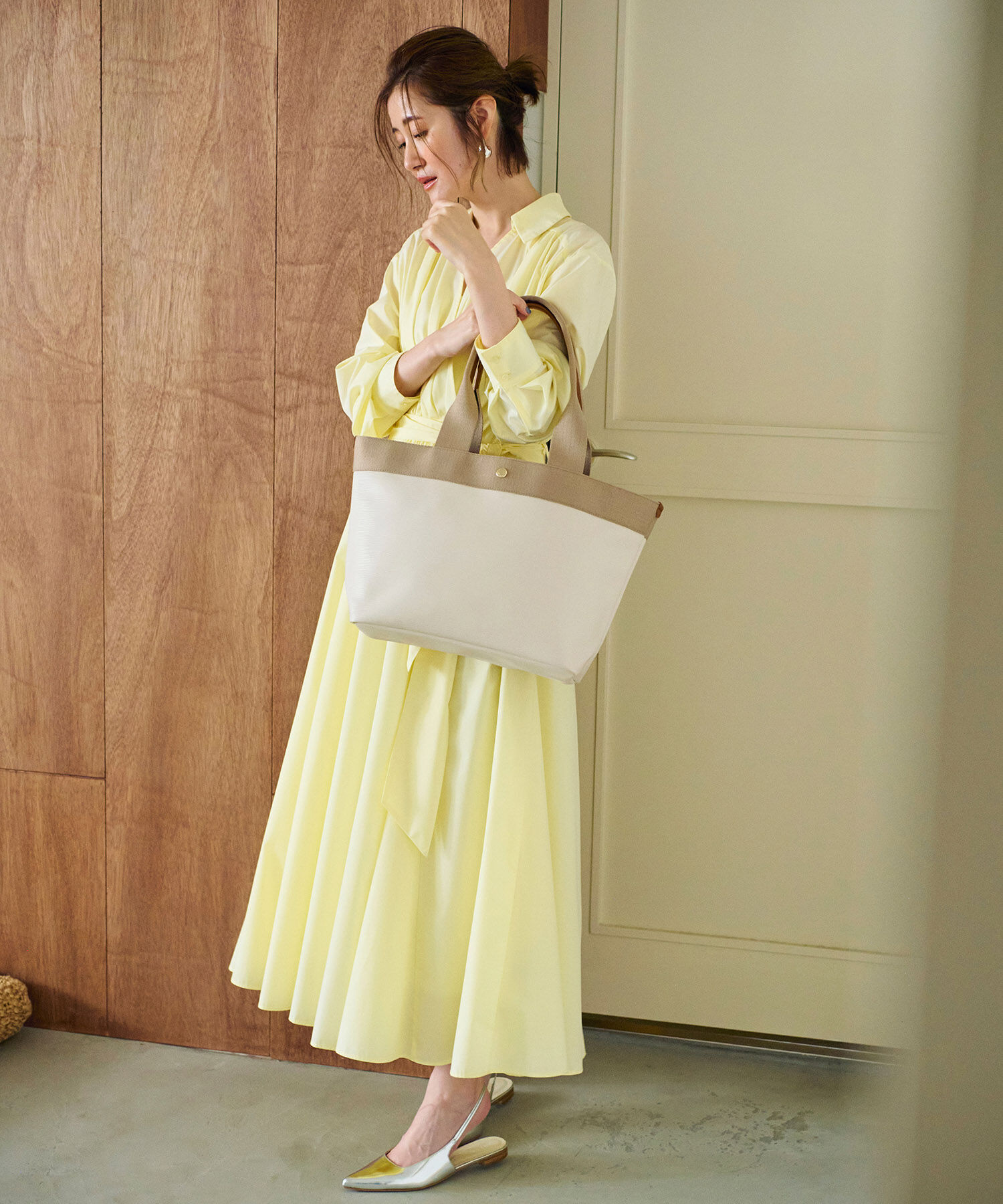 TOPKAPI BREATH「【Breath TOPKAPI】RIPPLE リプル ロング ハンドル A４ トートバッグ L」|トートバッグ|