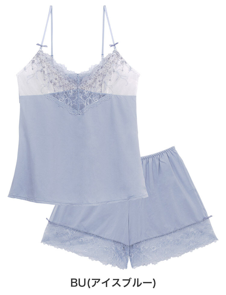 intesucre「アンテシュクレ らくしてキレイふわさらtype IBT366ペア キャミ＋タップパンツ ILC366」|インナー|