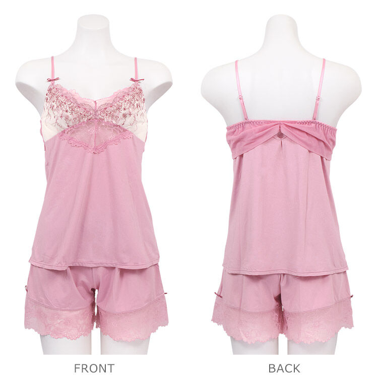 intesucre「アンテシュクレ らくしてキレイふわさらtype IBT366ペア キャミ＋タップパンツ ILC366」|インナー|