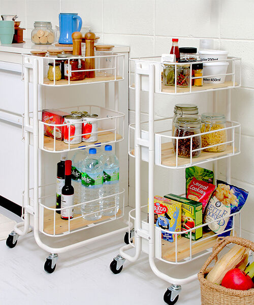  「幅35cm　ワイドワゴン」|食器・キッチングッズ|