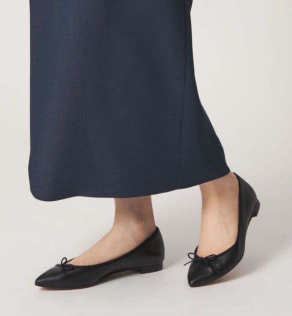 ODETTE E ODILE「【WEB限定】ポインテッドバレリーナ フラット15■&uarr;」|バレエシューズ|