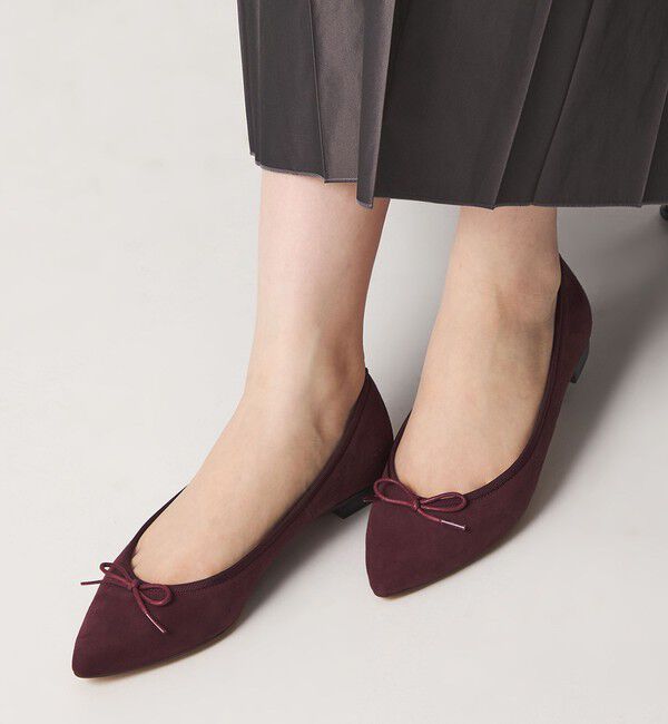 ODETTE E ODILE「【WEB限定】ポインテッドバレリーナ フラット15■&uarr;」|バレエシューズ|