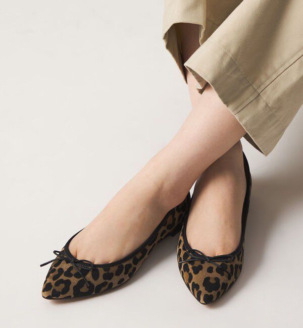 ODETTE E ODILE「【WEB限定】ポインテッドバレリーナ フラット15■&uarr;」|バレエシューズ|