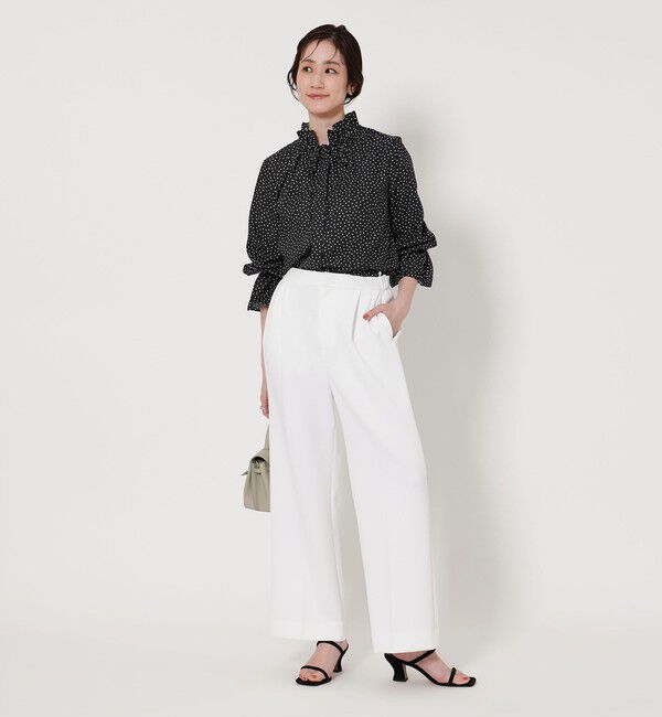 UNITED ARROWS「フリルカラー フレアスリーブ ブラウス」|シャツ・ブラウス|