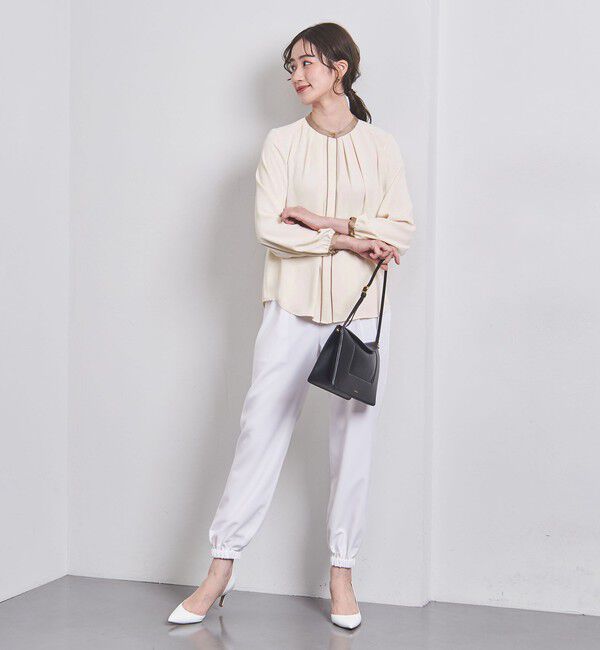 UNITED ARROWS「バイカラー パイピング ブラウス」|シャツ・ブラウス|