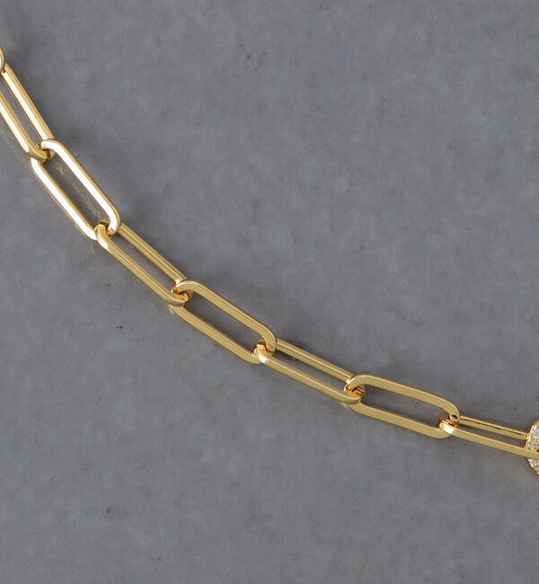 UNITED ARROWS「オーバルパヴェ チェーンネックレス」|ネックレス|