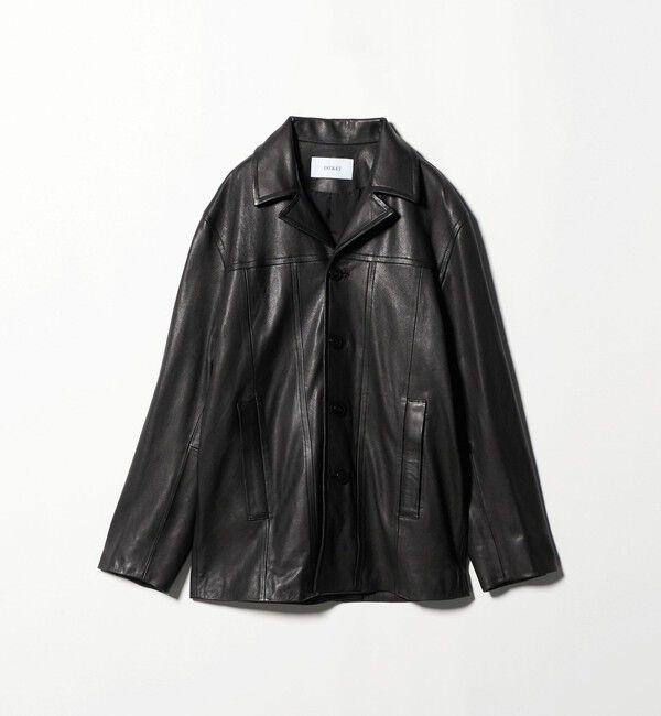 ASTRAET「＜ASTRAET＞ラムレザー 4ボタン カバーオール UNISEX」|ブルゾン・スタジャン|