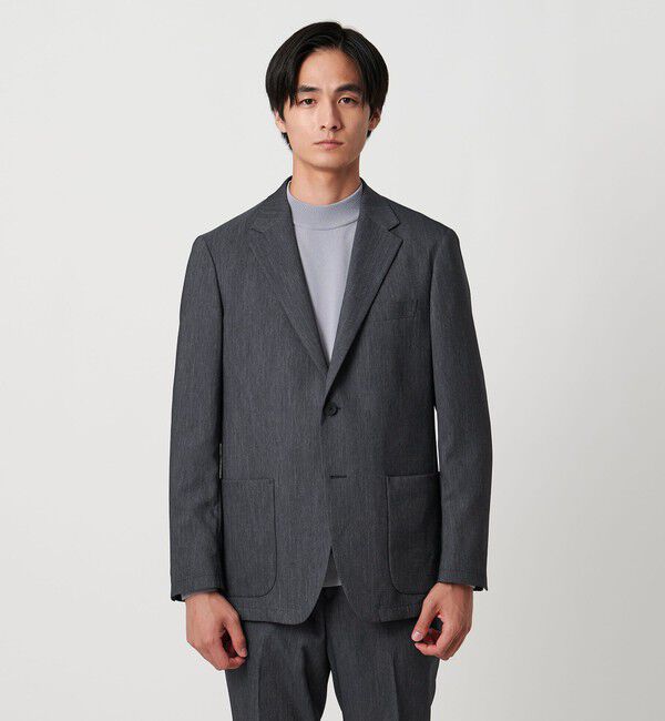 UNITED ARROWS「デニムライク シングル ２ボタン テーラード ジャケットUA COZY ‐ウォッシャブル・ヨコストレッチ‐」|スーツ|