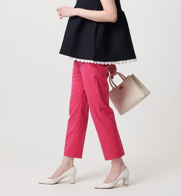 UNITED ARROWS「シャイニー スリム パンツ ストレッチ ウォッシャブル」|チノ|PINK