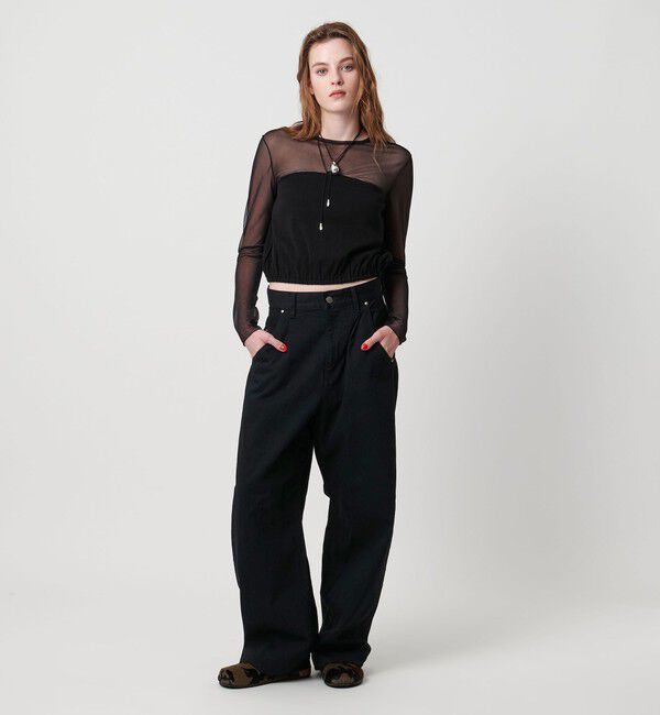 ASTRAET「＜ASTRAET＞1タック バルーン デニムパンツ」|デニム|