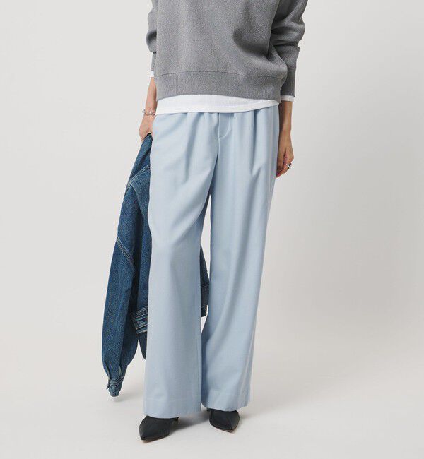 UNITED ARROWS「ウール イージー パンツ」|その他|LT.BLUE