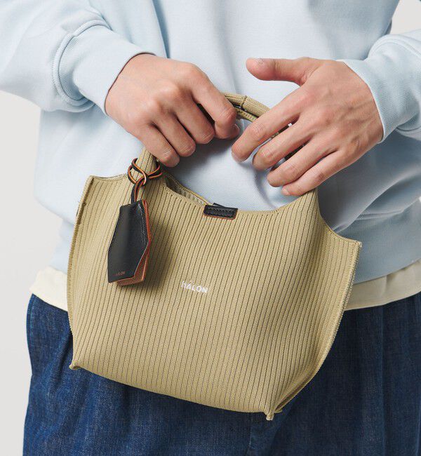 UNITED ARROWS「＜hALON＞ストライプ ニット トートバッグS」|トートバッグ|