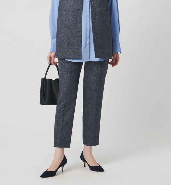 UNITED ARROWS「MOKU ３カラー ツイードライク スリムパンツ」|スラックス|