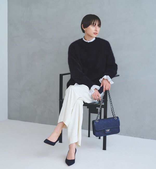 UNITED ARROWS「フォックスカシミヤ クルーネック ニット」|ニット・セーター|