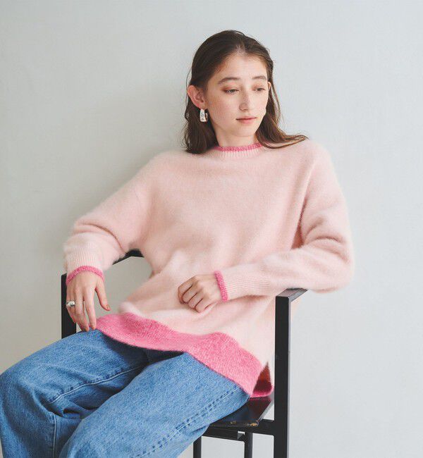 UNITED ARROWS「フォックスカシミヤ クルーネック ニット」|ニット・セーター|