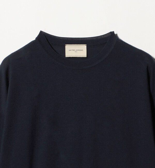 UNITED ARROWS「18G ウール クルーネック ニット ‐ウォッシャブル‐」|ニット・セーター|
