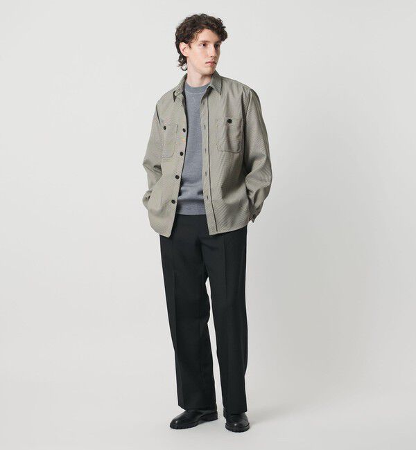 UNITED ARROWS「セーラーサージ ワイドストレート スラックス」|スラックス|