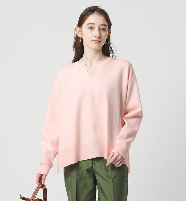 UNITED ARROWS「スウェットライク スキッパーニット ‐ウォッシャブル‐」|ニット・セーター|