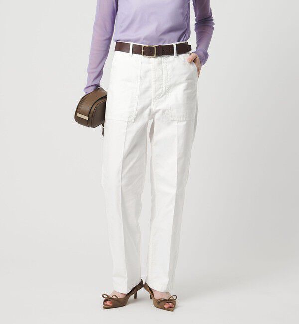 UNITED ARROWS「ベイカーパンツ」|チノ|WHITE