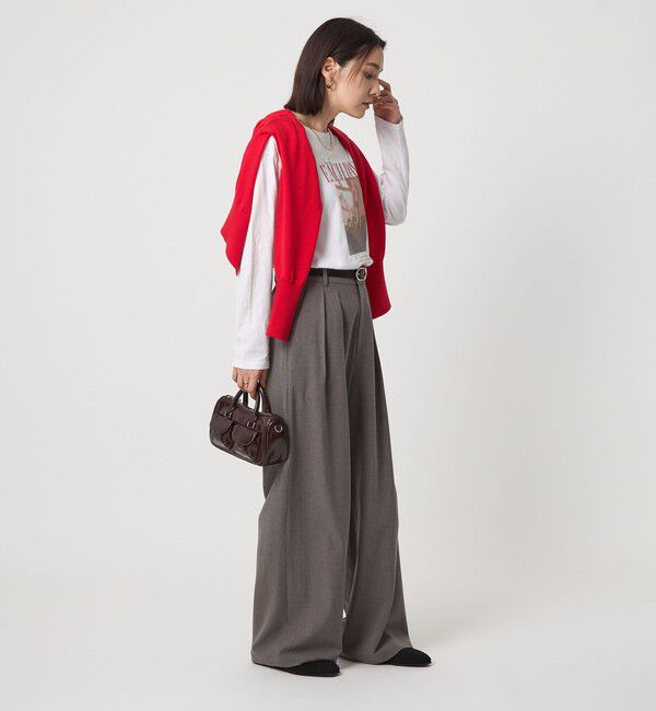 UNITED ARROWS green label relaxing「【WEB限定】＜at ease＞フォトプリント ロングスリーブ Tシャツ」|Tシャツ・カットソー|