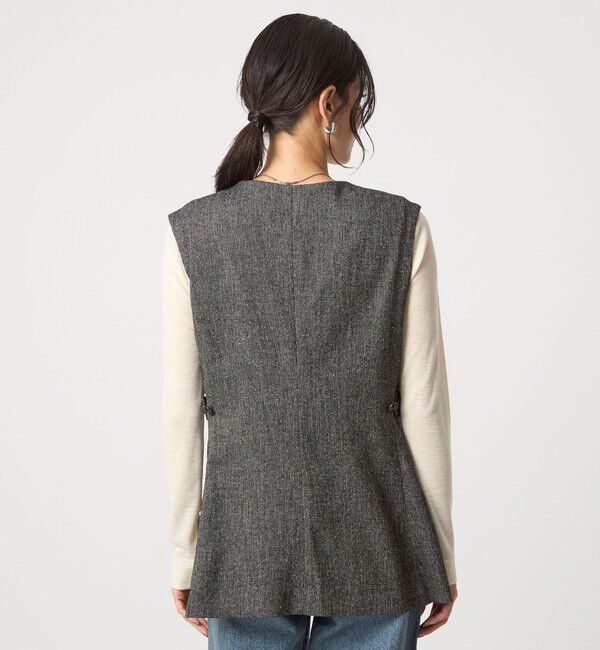 UNITED ARROWS green label relaxing「メランジツイル ジレ -ウォッシャブル-」|ベスト・ジレ|