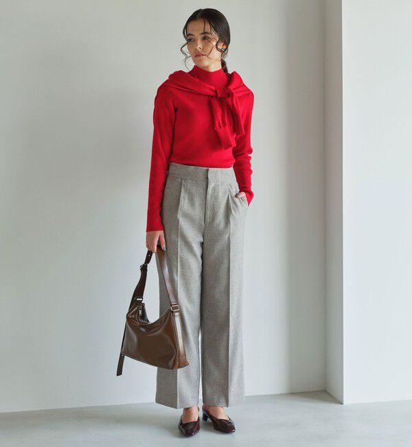 UNITED ARROWS green label relaxing「［size SHORTあり］メランジツイル パンツ -ウォッシャブル-」|スラックス|