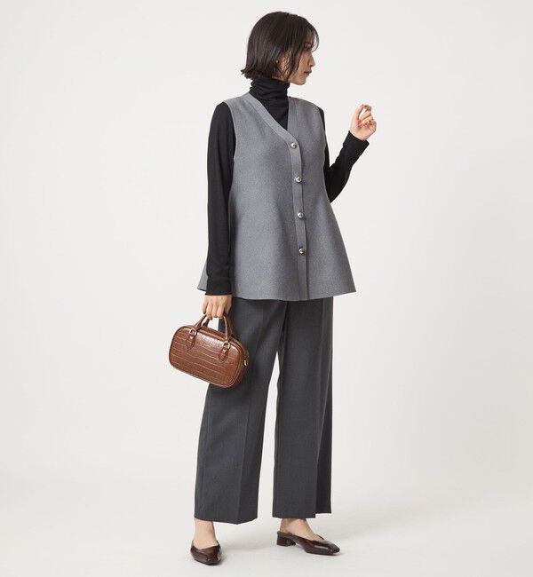 UNITED ARROWS green label relaxing「 ペプラム ジレ ニット プルオーバー -ウォッシャブル-」|ベスト・ジレ|