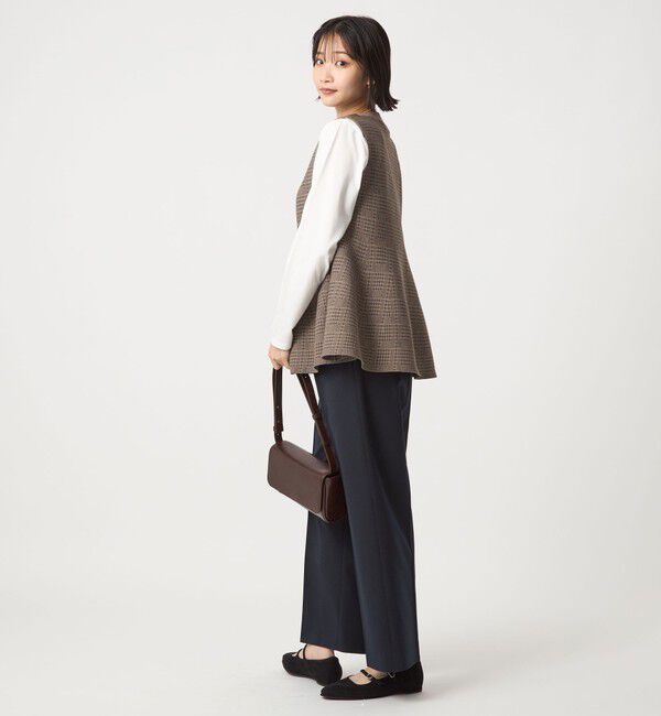 UNITED ARROWS green label relaxing「 ペプラム ジレ ニット プルオーバー -ウォッシャブル-」|ベスト・ジレ|