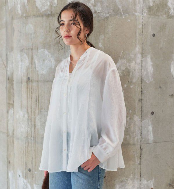 UNITED ARROWS green label relaxing「ミルフィーユフレアブラウス」|シャツ・ブラウス|