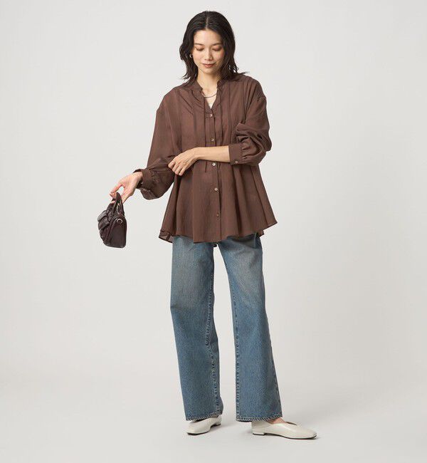 UNITED ARROWS green label relaxing「ミルフィーユフレアブラウス」|シャツ・ブラウス|