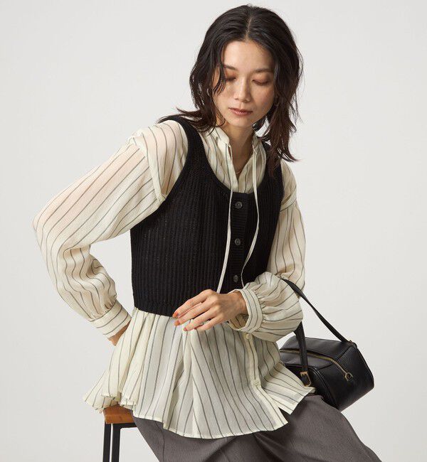 UNITED ARROWS green label relaxing「ミルフィーユフレアブラウス」|シャツ・ブラウス|その他2