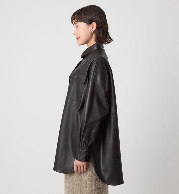 UNITED ARROWS green label relaxing「【別注】＜HEALTHY DENIM＞Almond シャツ ブラック」|シャツ・ブラウス|