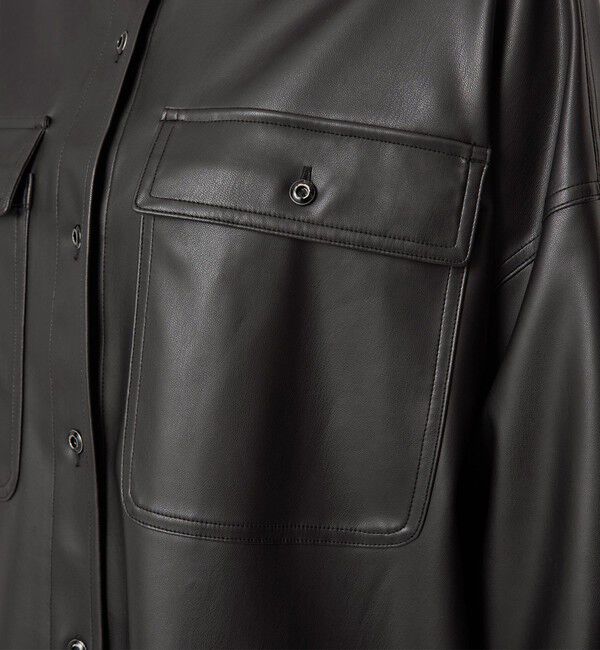 UNITED ARROWS green label relaxing「【別注】＜HEALTHY DENIM＞Almond シャツ ブラック」|シャツ・ブラウス|