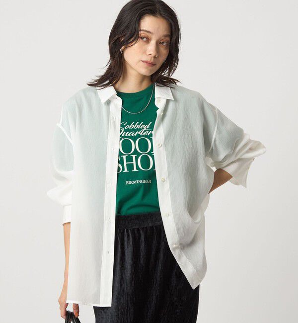 UNITED ARROWS green label relaxing「ミルフィーユデイリーシャツ」|シャツ・ブラウス|OFF WHITE