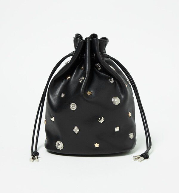 UNITED ARROWS green label relaxing「スタッズ ドローストリング バッグ」|ショルダー・メッセンジャー|