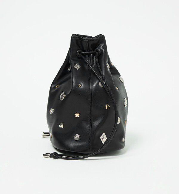 UNITED ARROWS green label relaxing「スタッズ ドローストリング バッグ」|ショルダー・メッセンジャー|