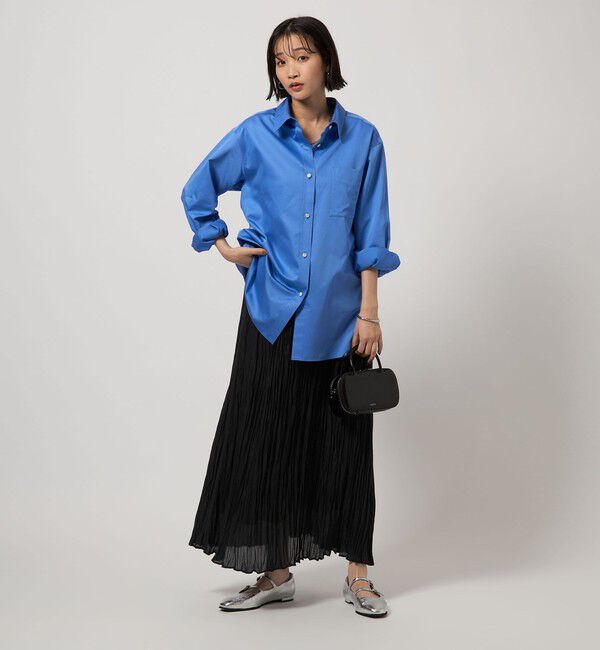 UNITED ARROWS green label relaxing「ワッシャー プリーツ スカート」|フレア|