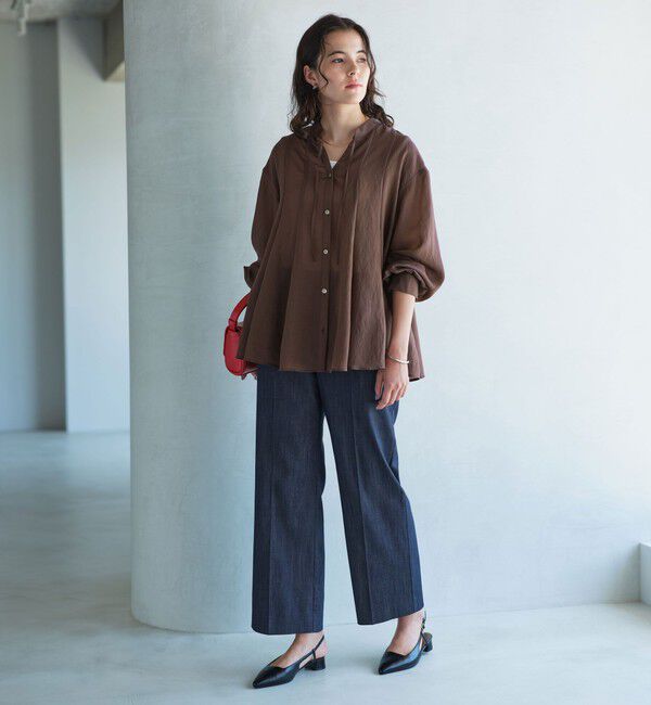 UNITED ARROWS green label relaxing「【結論シリーズ】ニーハイフレアパンツ デニム［size SHORT/TALLあり］」|デニム|