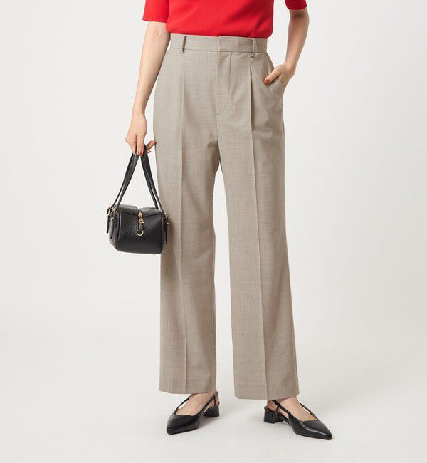 UNITED ARROWS green label relaxing「［size SHORT/TALLあり］カチリラ ストレート パンツ -ウォッシャブル・ストレッチ-」|スラックス|LT.GRAY