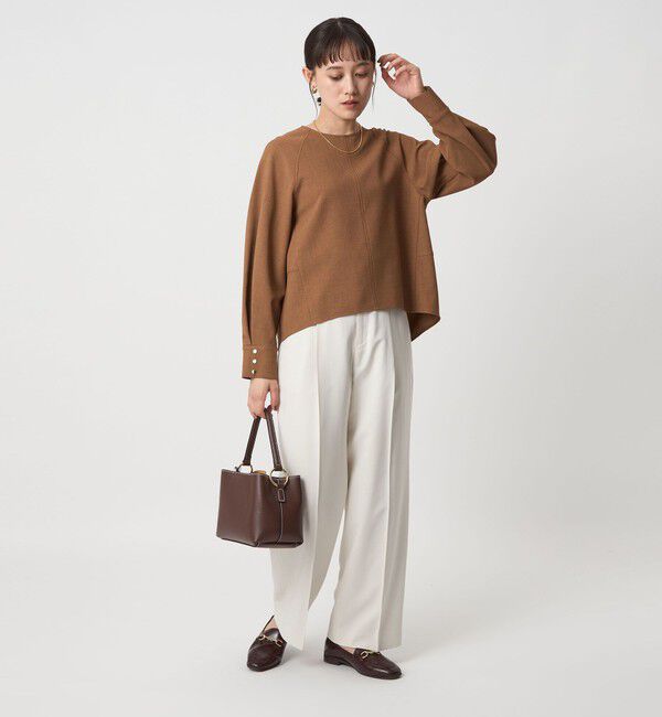 UNITED ARROWS green label relaxing「ソフトジョーゼット プルオーバー -マシンウォッシャブル・ストレッチ-」|シャツ・ブラウス|