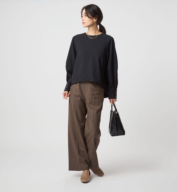 UNITED ARROWS green label relaxing「ソフトジョーゼット プルオーバー -マシンウォッシャブル・ストレッチ-」|シャツ・ブラウス|