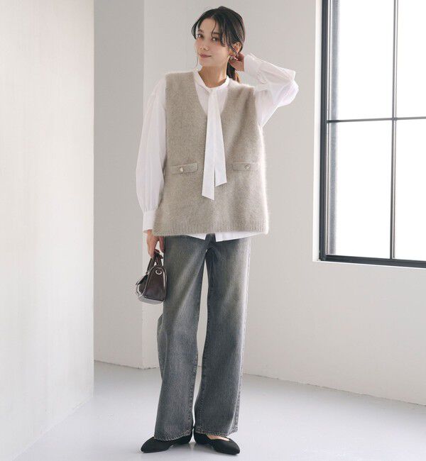 UNITED ARROWS green label relaxing「ブロード ボウタイ ブラウス」|シャツ・ブラウス|