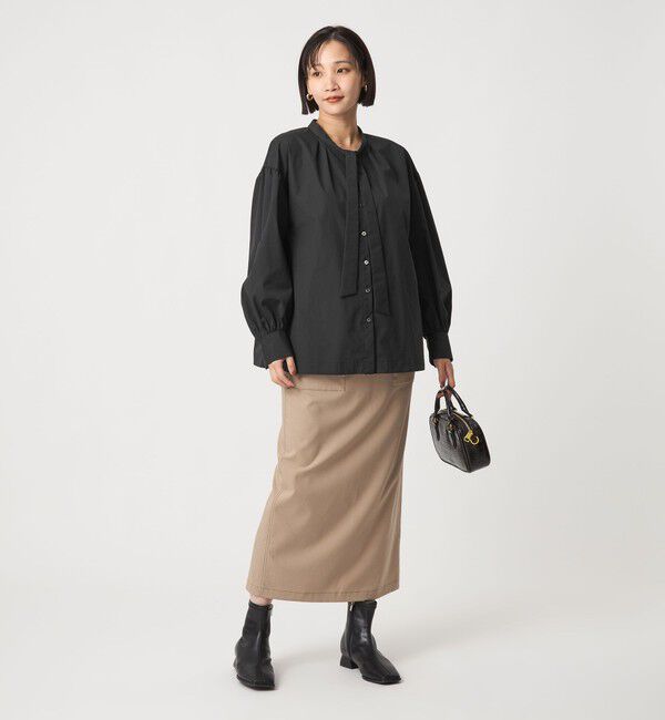 UNITED ARROWS green label relaxing「ブロード ボウタイ ブラウス」|シャツ・ブラウス|