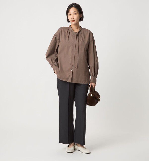 UNITED ARROWS green label relaxing「ブロード ボウタイ ブラウス」|シャツ・ブラウス|